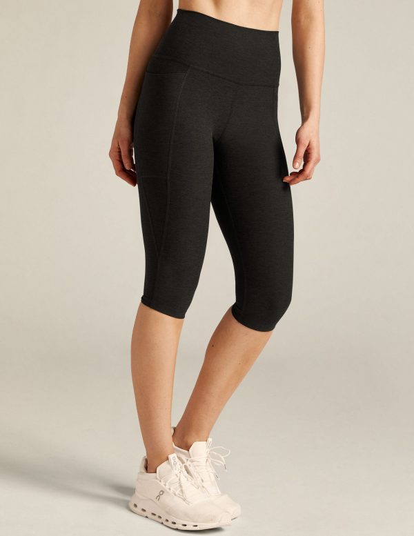Spacedye High Waisted Pocket Pedal Pusher Legging - Image 3