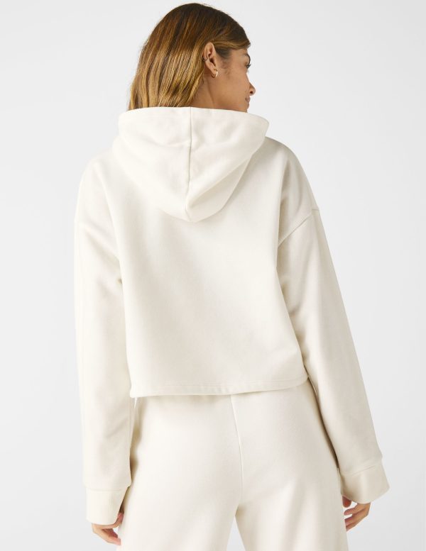 LuxeFleece Happiness Cropped Hoodie - Image 3