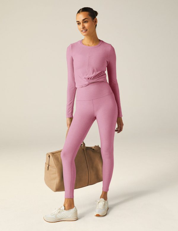 Featherweight Center Stage Cropped Long Sleeve Pullover - Image 4