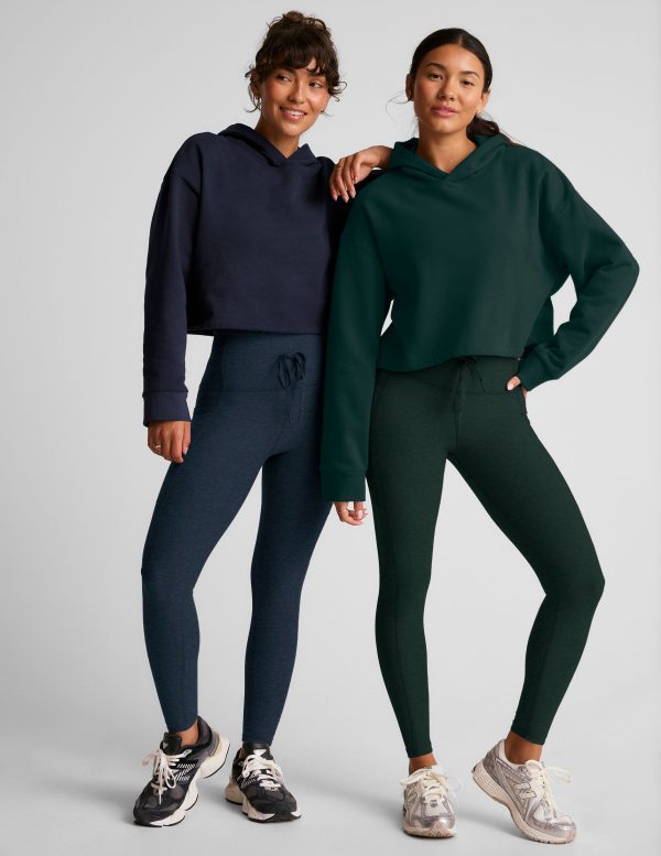 LuxeFleece Happiness Cropped Hoodie - Image 2