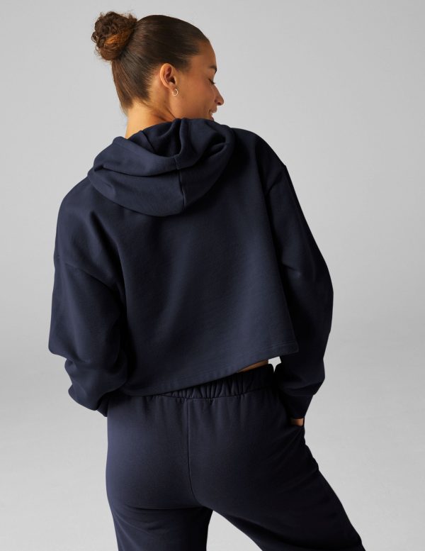 LuxeFleece Happiness Cropped Hoodie - Image 4