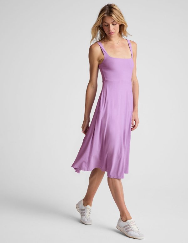 Featherweight At The Ready Square Neck Dress - Image 3