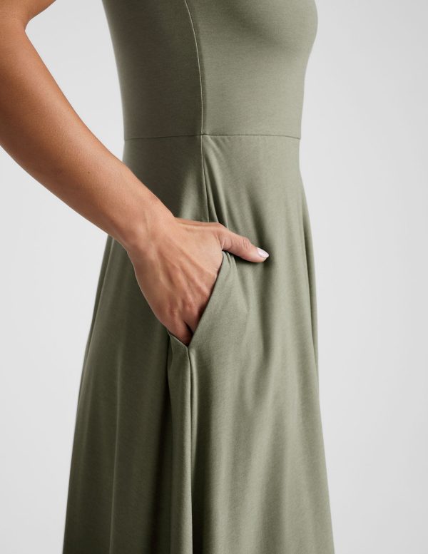 Featherweight At The Ready Square Neck Dress - Image 3