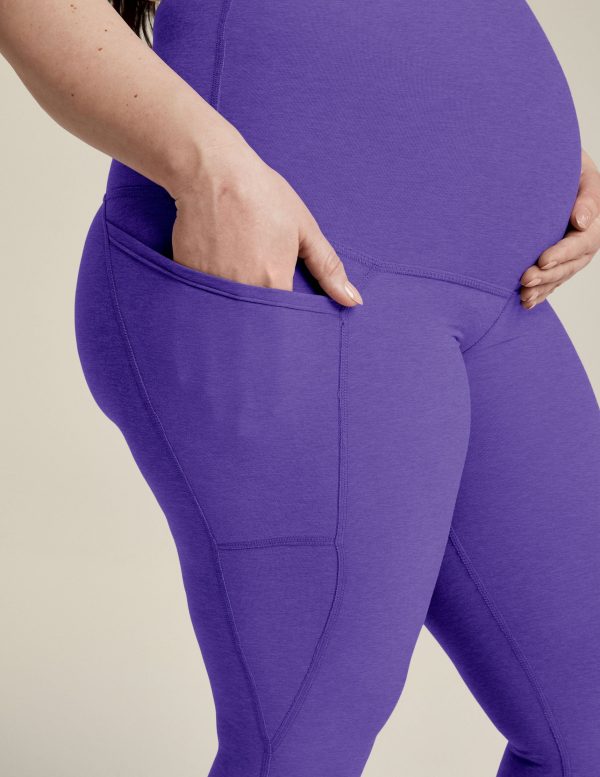 Spacedye Love the Bump Maternity Pocket Midi Legging - Image 3
