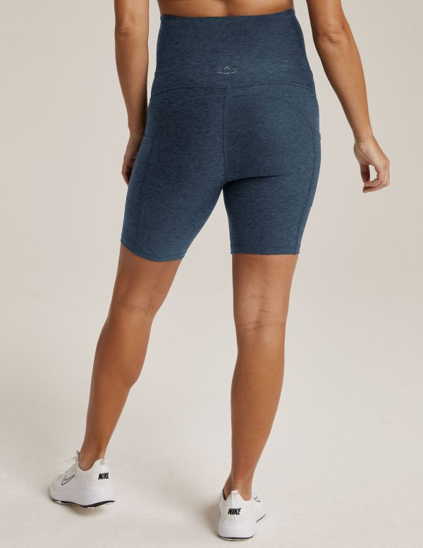 Spacedye Pockets Forever Maternity Biker Short - Image 3