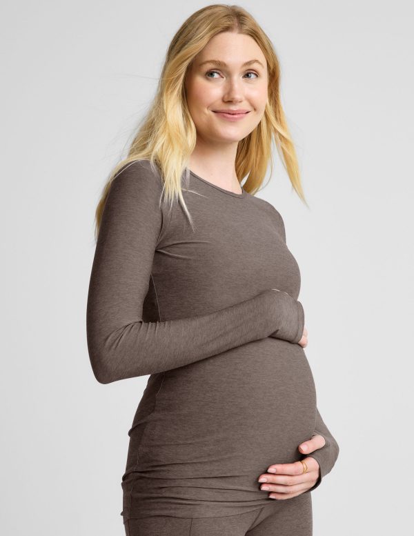 Featherweight Count On Me Maternity Crew Pullover - Image 2