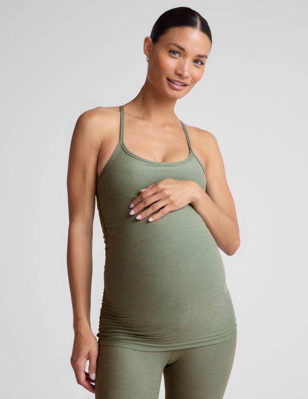 Spacedye Keep Your Cool Maternity Slim Racerback Tank - Image 2