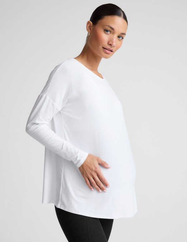 Featherweight Feels Like Home Long Sleeve Maternity Top - Image 2