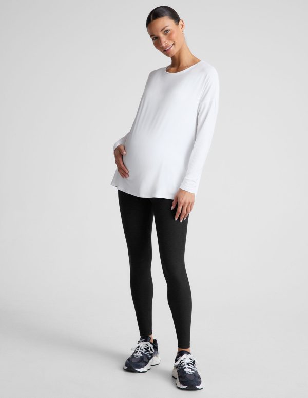 Featherweight Feels Like Home Long Sleeve Maternity Top - Image 4