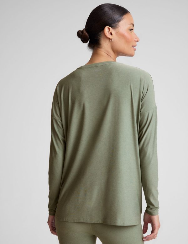 Featherweight Feels Like Home Long Sleeve Maternity Top - Image 3