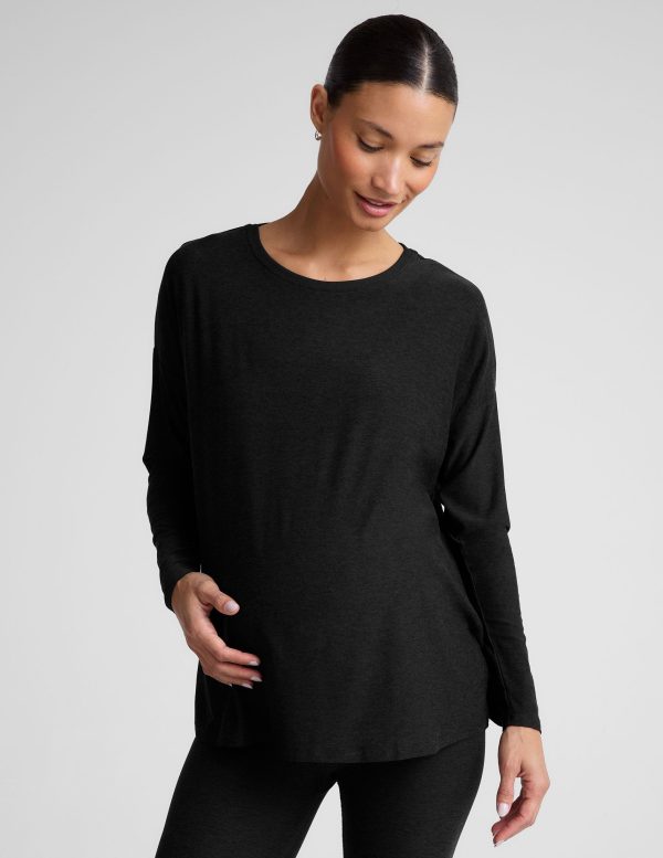 Featherweight Feels Like Home Long Sleeve Maternity Top - Image 2