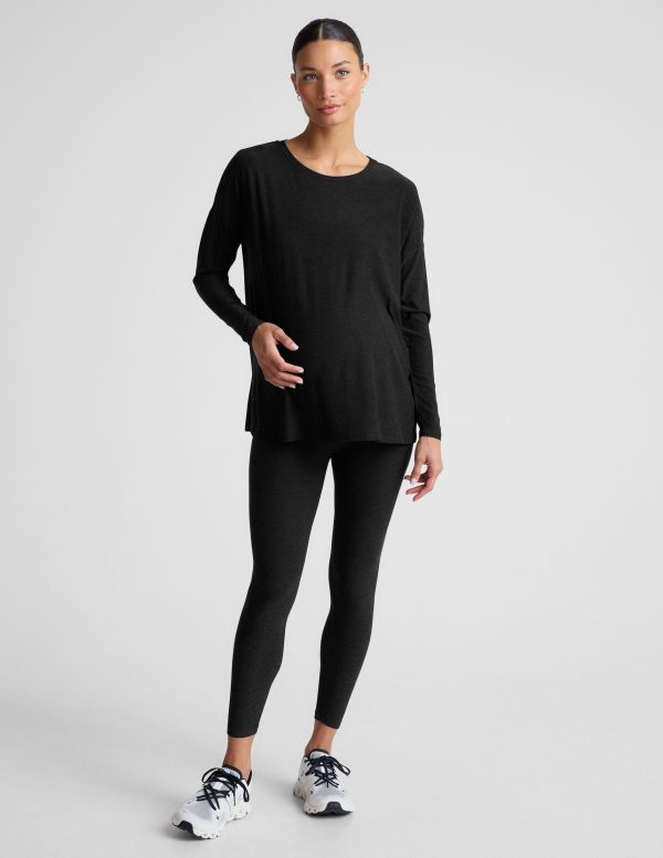 Featherweight Feels Like Home Long Sleeve Maternity Top - Image 4