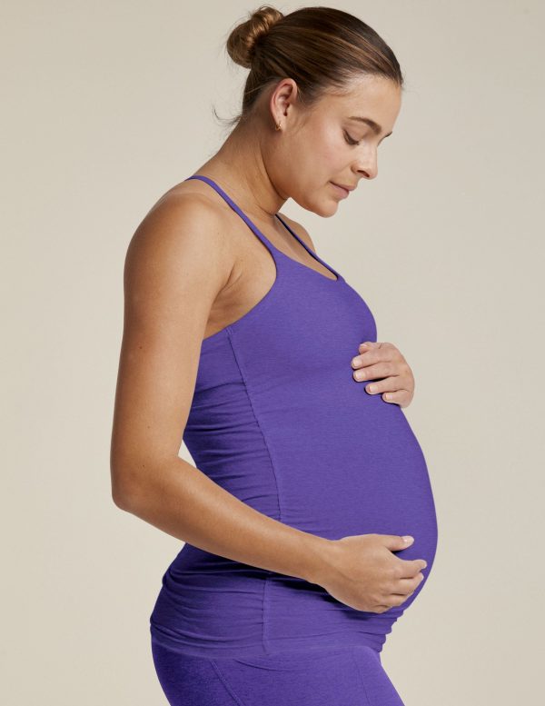 Spacedye Keep Your Cool Maternity Slim Racerback Tank