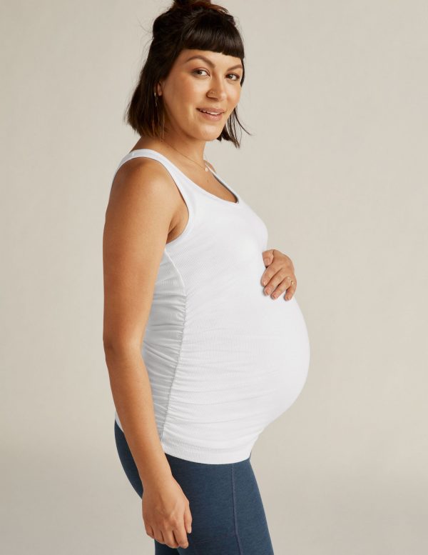 In A Cinch Low V Maternity Tank - Image 2