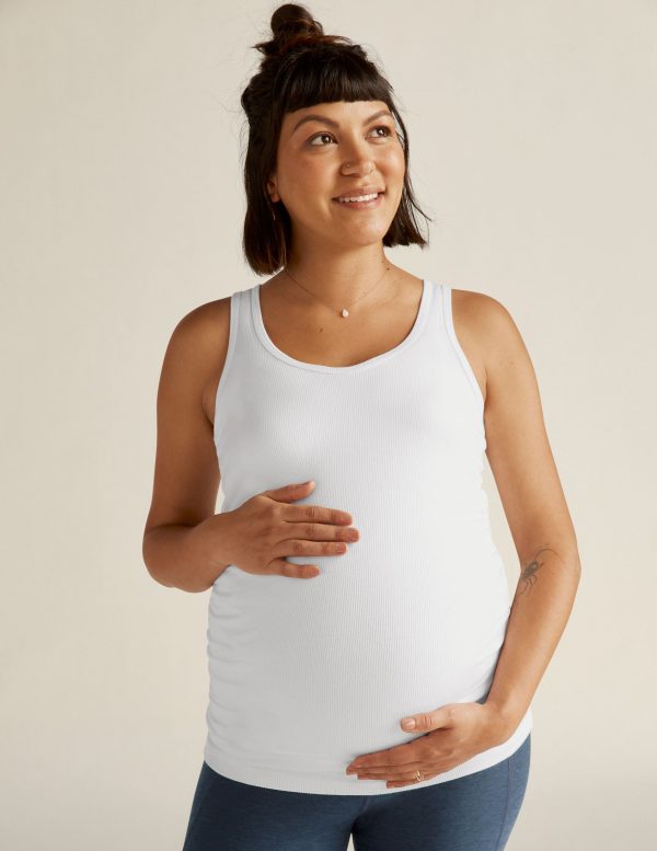 In A Cinch Low V Maternity Tank - Image 3