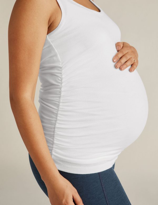 In A Cinch Low V Maternity Tank - Image 4