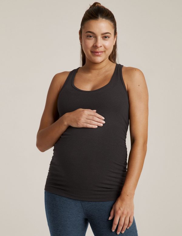 In A Cinch Low V Maternity Tank - Image 3