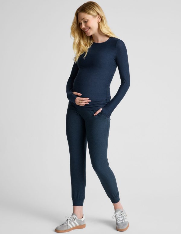 Featherweight Count On Me Maternity Crew Pullover - Image 4