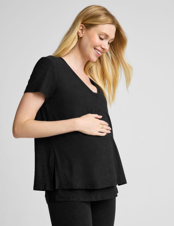 Featherweight Cozy Cover Maternity Nursing Tee - Image 2