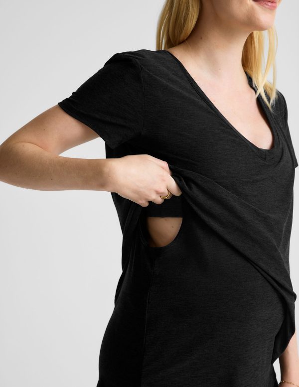 Featherweight Cozy Cover Maternity Nursing Tee - Image 4