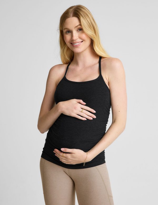 Spacedye Keep Your Cool Maternity Slim Racerback Tank - Image 2