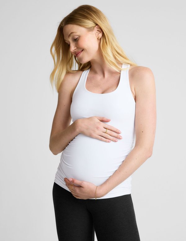 Featherweight Let It Grow Racerback Maternity Tank - Image 2